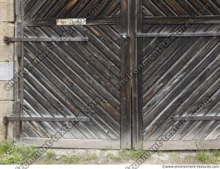 doors wooden double old 0008